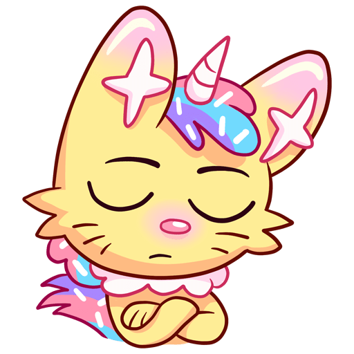 VK Sticker Cozy Candy Cat #2