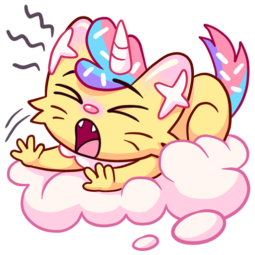 VK Sticker Cozy Candy Cat #8