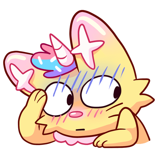 VK Sticker Cozy Candy Cat #11