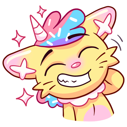 VK Sticker Cozy Candy Cat #14