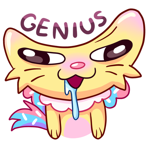 VK Sticker Cozy Candy Cat #36