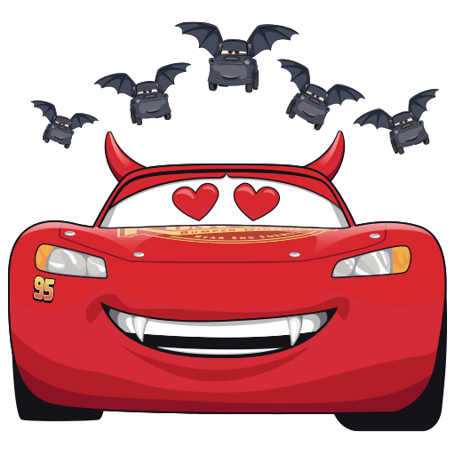 VK Sticker Creepy Cars #19