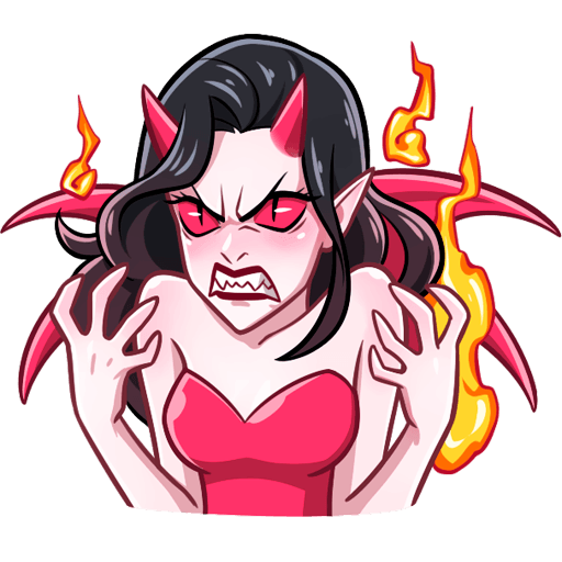 VK Sticker Demoness #2