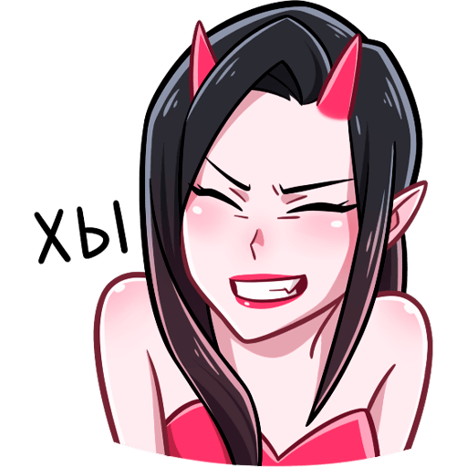 VK Sticker Devil and Demoness #35