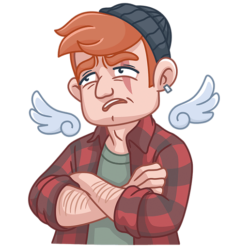 VK Sticker Disappointed Cupid #42