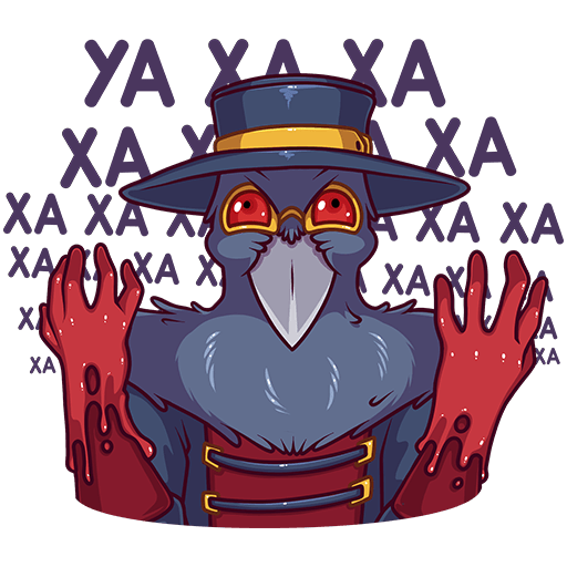 VK Sticker Doctor Crow #23