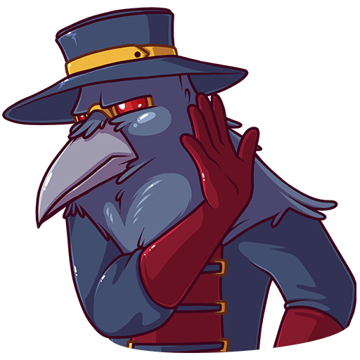 VK Sticker Doctor Crow #31