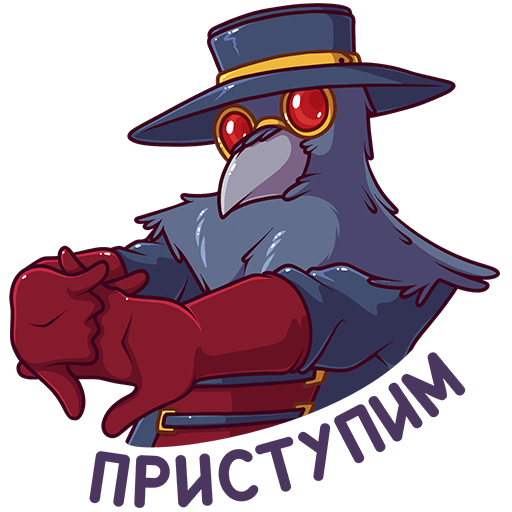 VK Sticker Doctor Crow #34