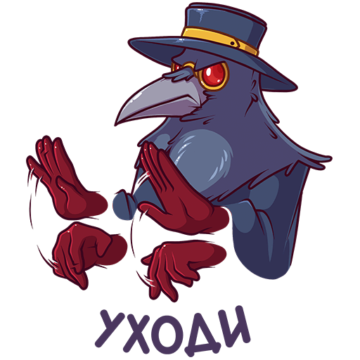VK Sticker Doctor Crow #35