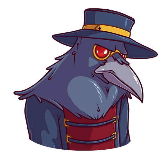 VK Sticker Doctor Crow #36