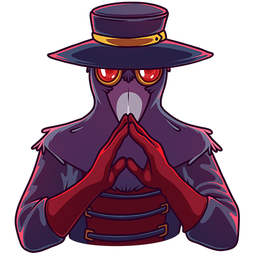 VK Sticker Doctor Crow #37