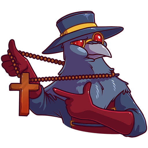 VK Sticker Doctor Crow #42