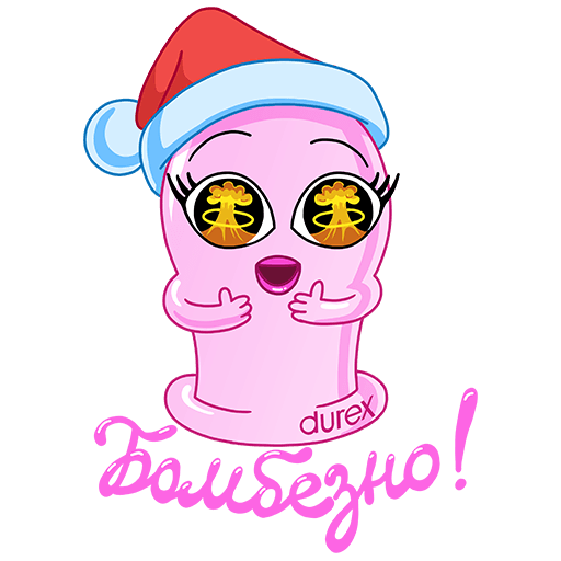 VK Sticker Durex's New Year #21