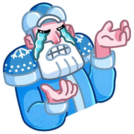 VK Sticker Father Frost and Santa #31