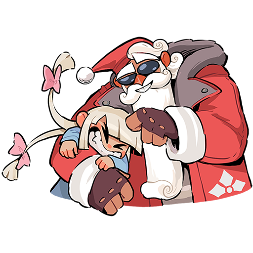 VK Sticker Father Frost and Snow Maiden #44