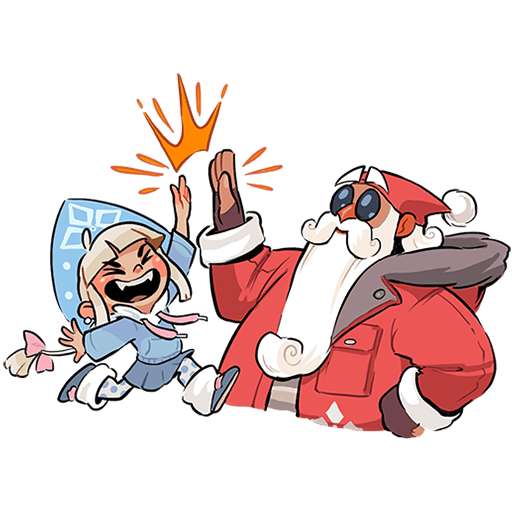 VK Sticker Father Frost and Snow Maiden #47