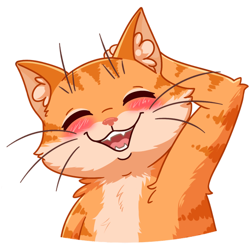 VK Sticker Ginger Cat #3