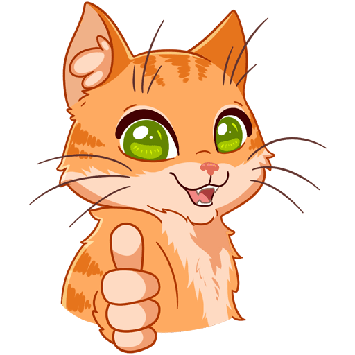 VK Sticker Ginger Cat #5