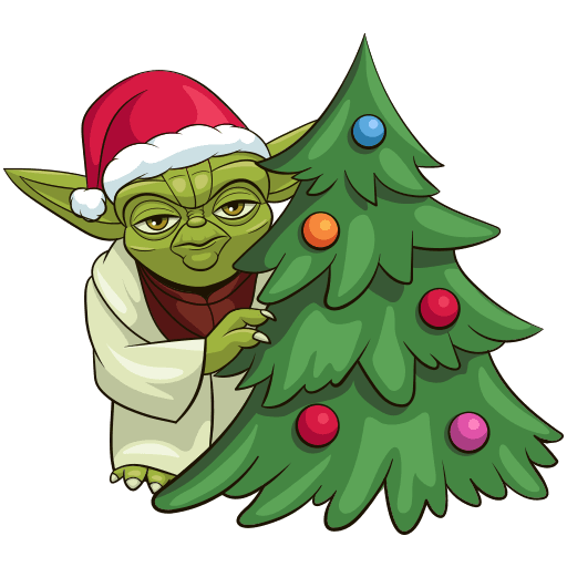 VK Sticker Holiday Yoda #18