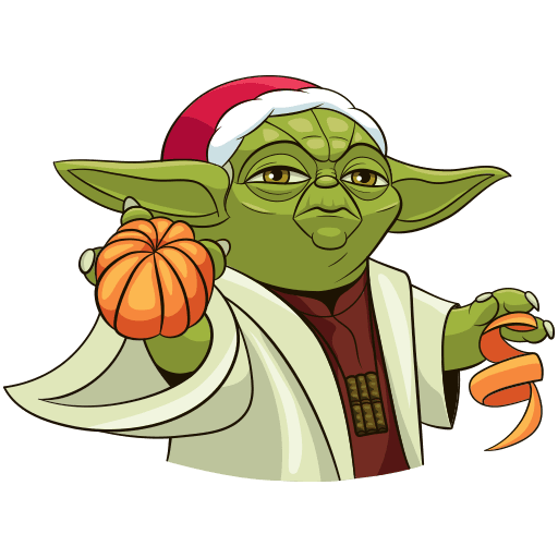 VK Sticker Holiday Yoda #21