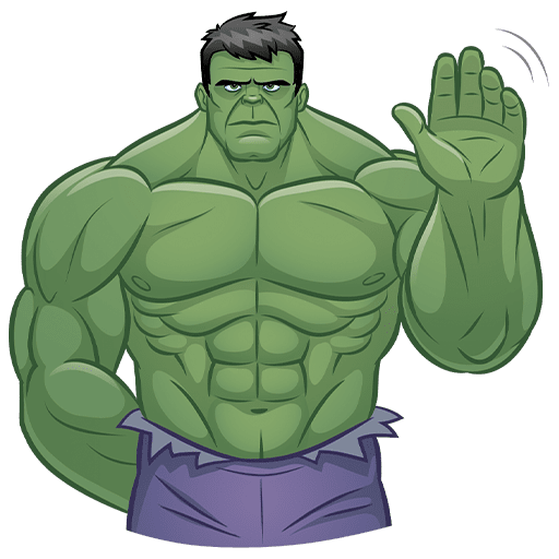 VK Hulk stickers
