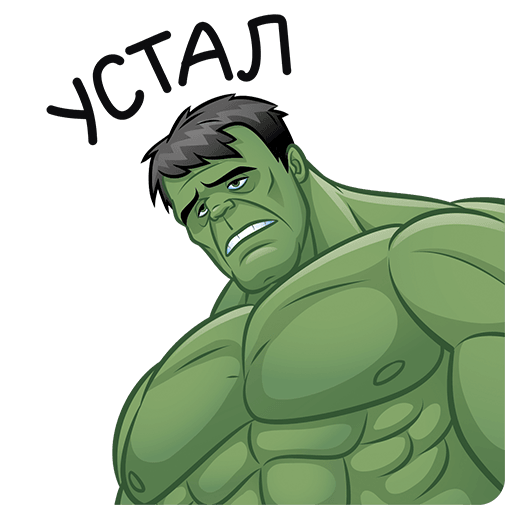 VK Sticker Hulk #11