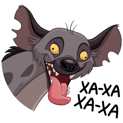 VK Sticker Hyenas #13