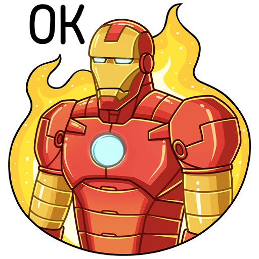 VK Sticker Iron Man #7