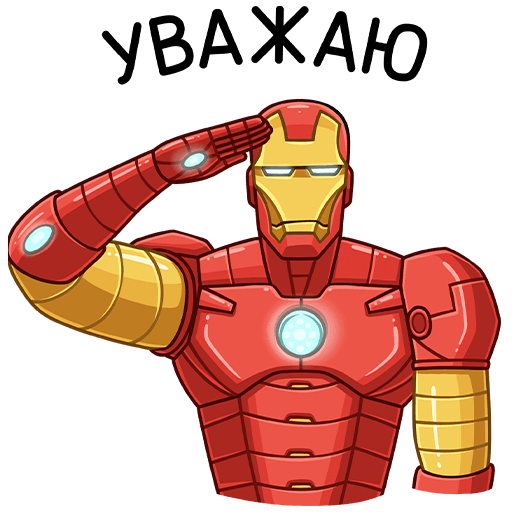 VK Sticker Iron Man #25