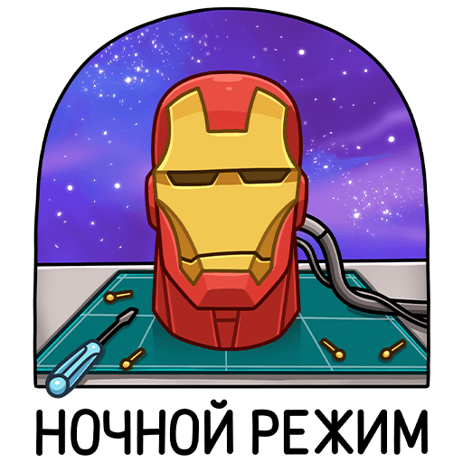 VK Sticker Iron Man #48
