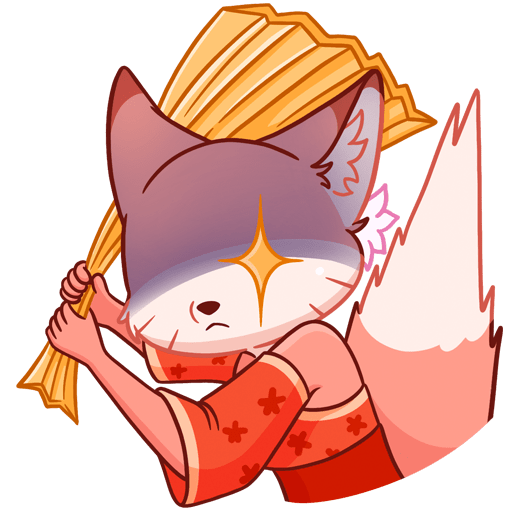 VK Sticker Kitsune Ai #9