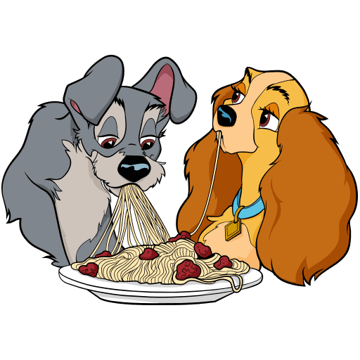 VK Sticker Lady and the Tramp #14