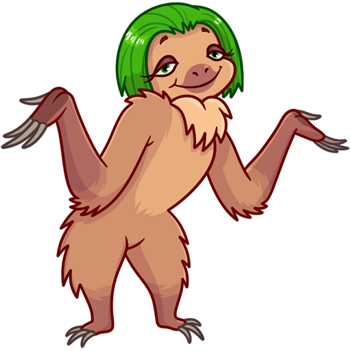 VK Sticker Lenochka the Sloth #5
