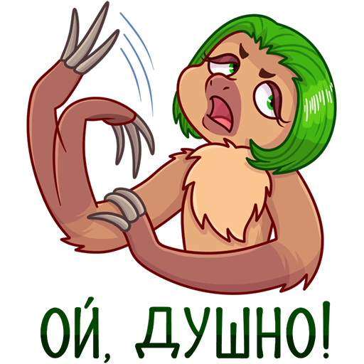 VK Sticker Lenochka the Sloth #7