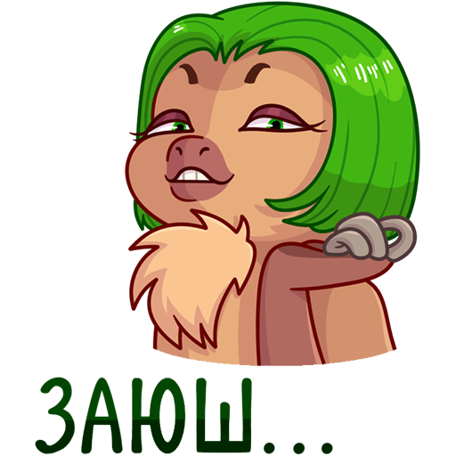 VK Sticker Lenochka the Sloth #20
