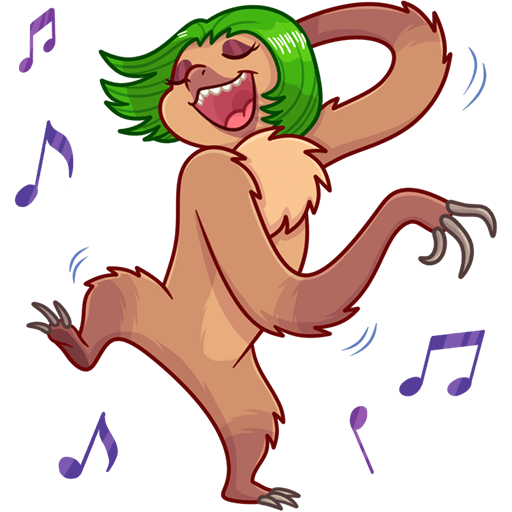 VK Sticker Lenochka the Sloth #33
