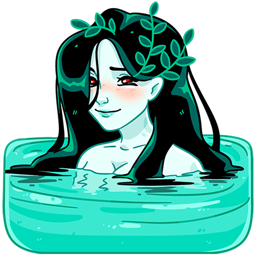 VK Sticker Lesya the Water Nymph #9