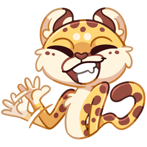 VK Lex the Cheetah stickers