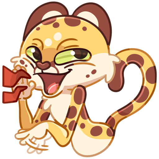 VK Sticker Lex the Cheetah #44