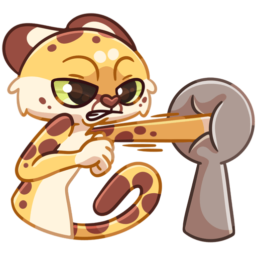 VK Sticker Lex the Cheetah #46