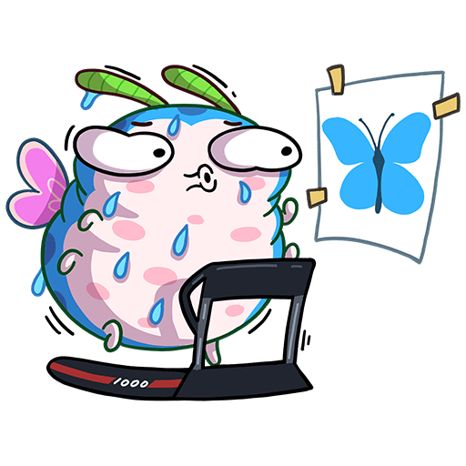 VK Sticker Lucia the Butterfly #18