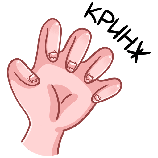 VK Sticker Manicurist Lenochka #43