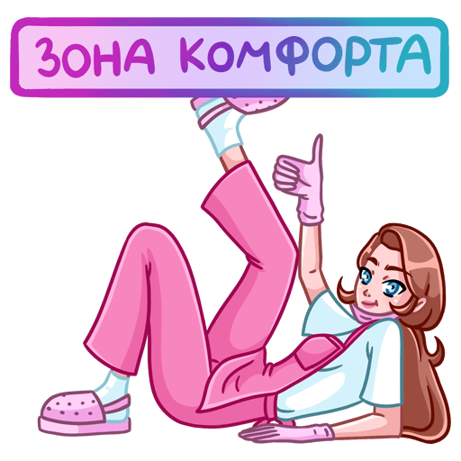 VK Sticker Manicurist Lenochka #47