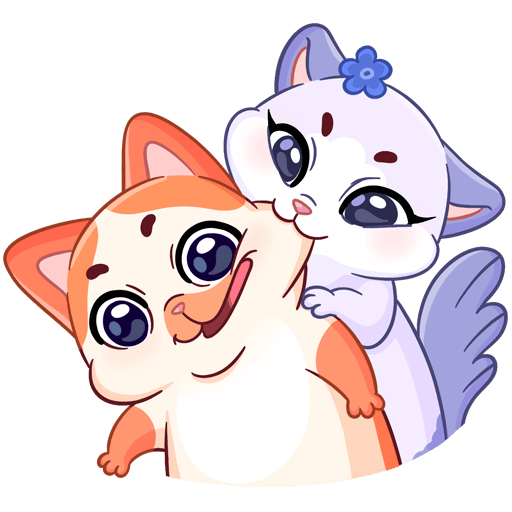 VK Sticker Mew-Meow and Murrmaid #2