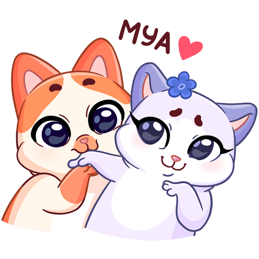 VK Sticker Mew-Meow and Murrmaid #3