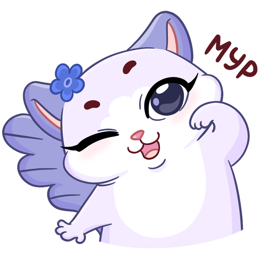 VK Sticker Mew-Meow and Murrmaid #22