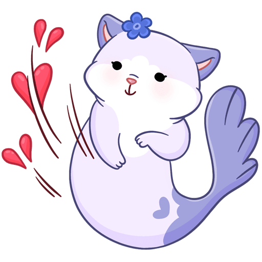 VK Sticker Mew-Meow and Murrmaid #28