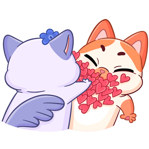 VK Sticker Mew-Meow and Murrmaid #45