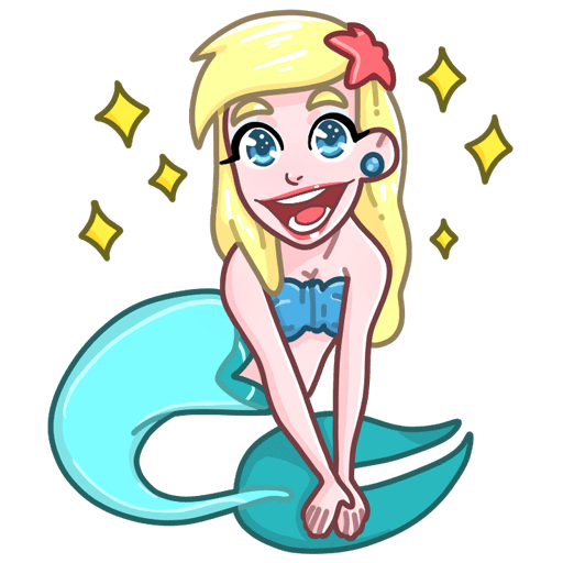 VK Sticker Mermaid Marina #2