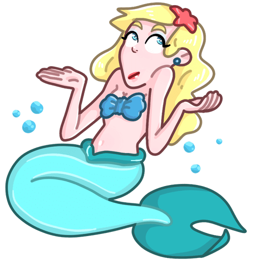 VK Sticker Mermaid Marina #9